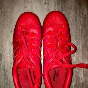 Cherry red adidas Allstars